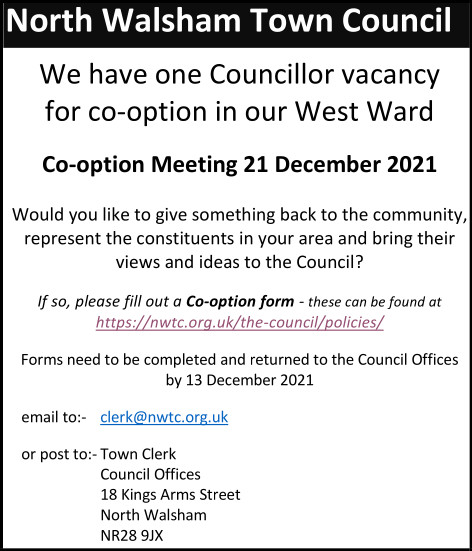 Co-Option Vacancy West Ward