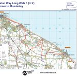 Paston Way Walk Map - Long walk 11.5miles Mundesley-Cromer