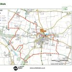 Paston Way Walk Map - Circular walk 6 miles Trunch