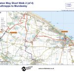 Paston Way Walk Map - Short walk 6 miles Southepps -Mundesley