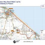Paston Way Walk Map - Short walk 4 miles Mundesley-Pasto