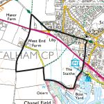 Weavers Way Walk Map - Circular walk 4.75miles Felmingham Station