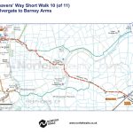Weavers Way Walk Map  Short walk 3 miles Halvergate-Bernie Arms