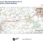 Weavers Way Walk Map - Short walk 7 miles Aylsham-N Walsham