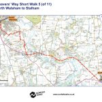 Weavers Way Walk Map - Short walk 7.5miles North Walsham-Stalham