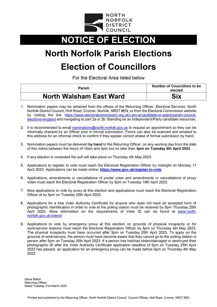 Town Council Election Papers