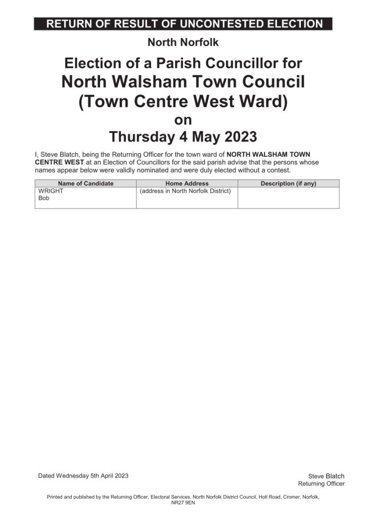 North Walsham Town Council Applications 4
